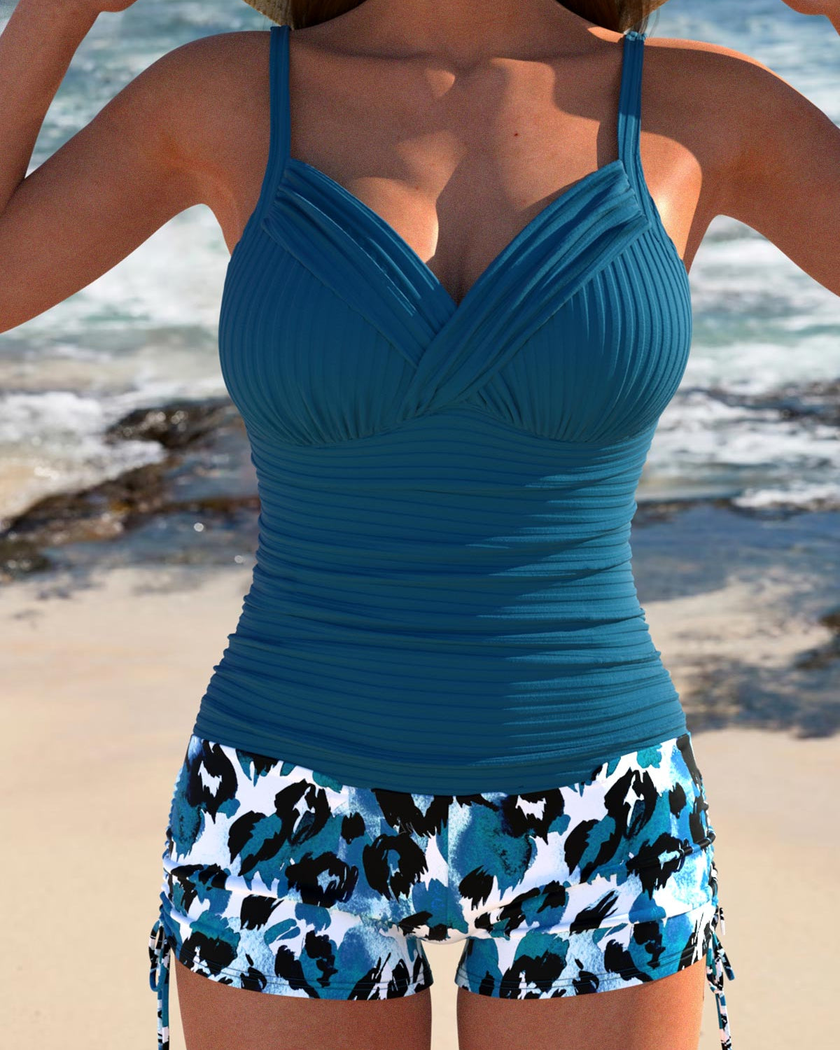 Vivi - Elegant Leopard Tankini Sæt