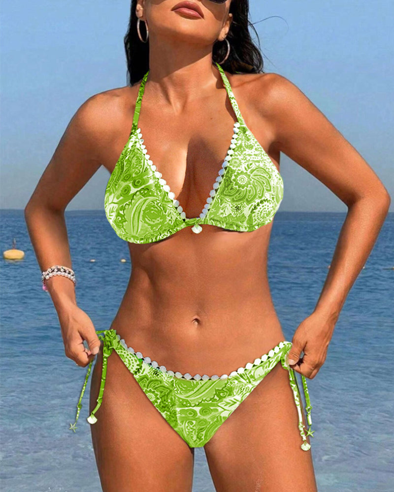 Lone - Livlig Blonde Halterneck Bikini