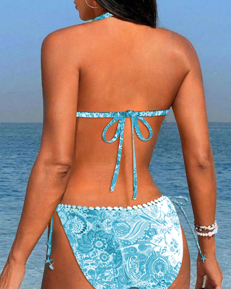 Lone - Livlig Blonde Halterneck Bikini