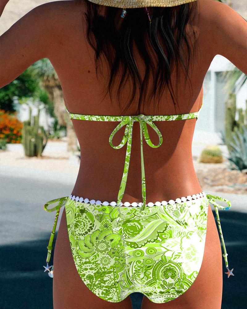 Lone - Livlig Blonde Halterneck Bikini