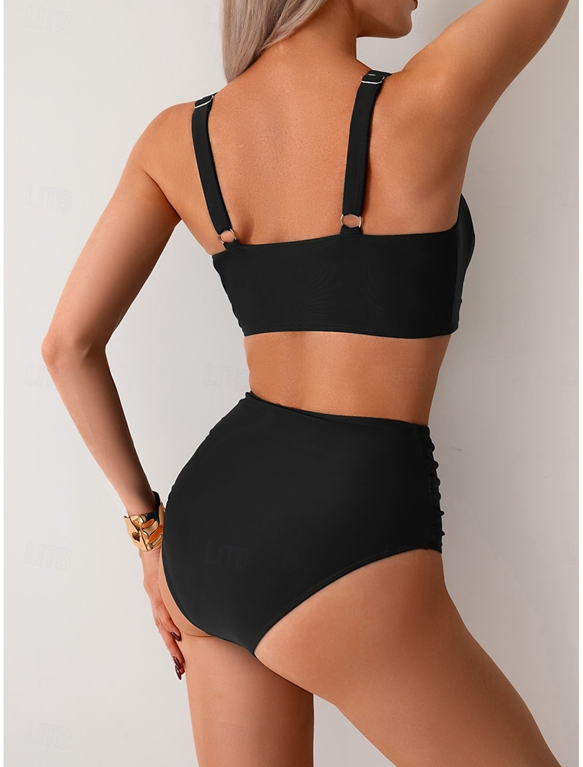 Lisbeth - Rynket Stof Bikini