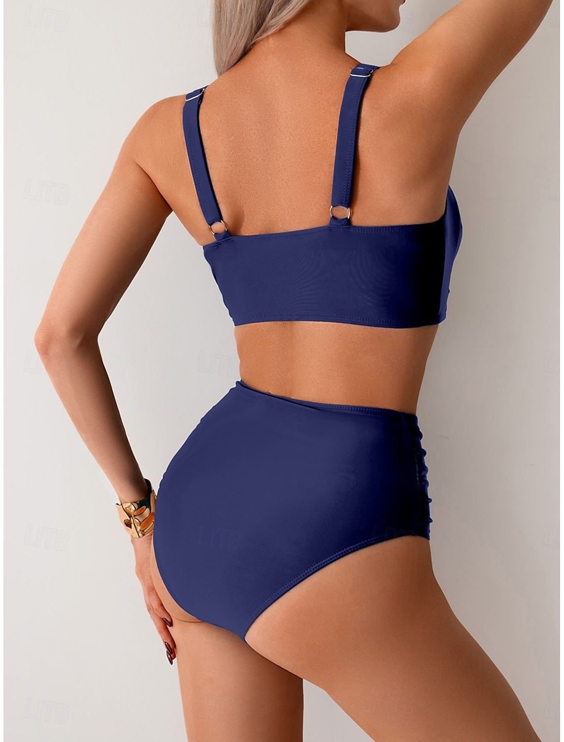 Lisbeth - Rynket Stof Bikini
