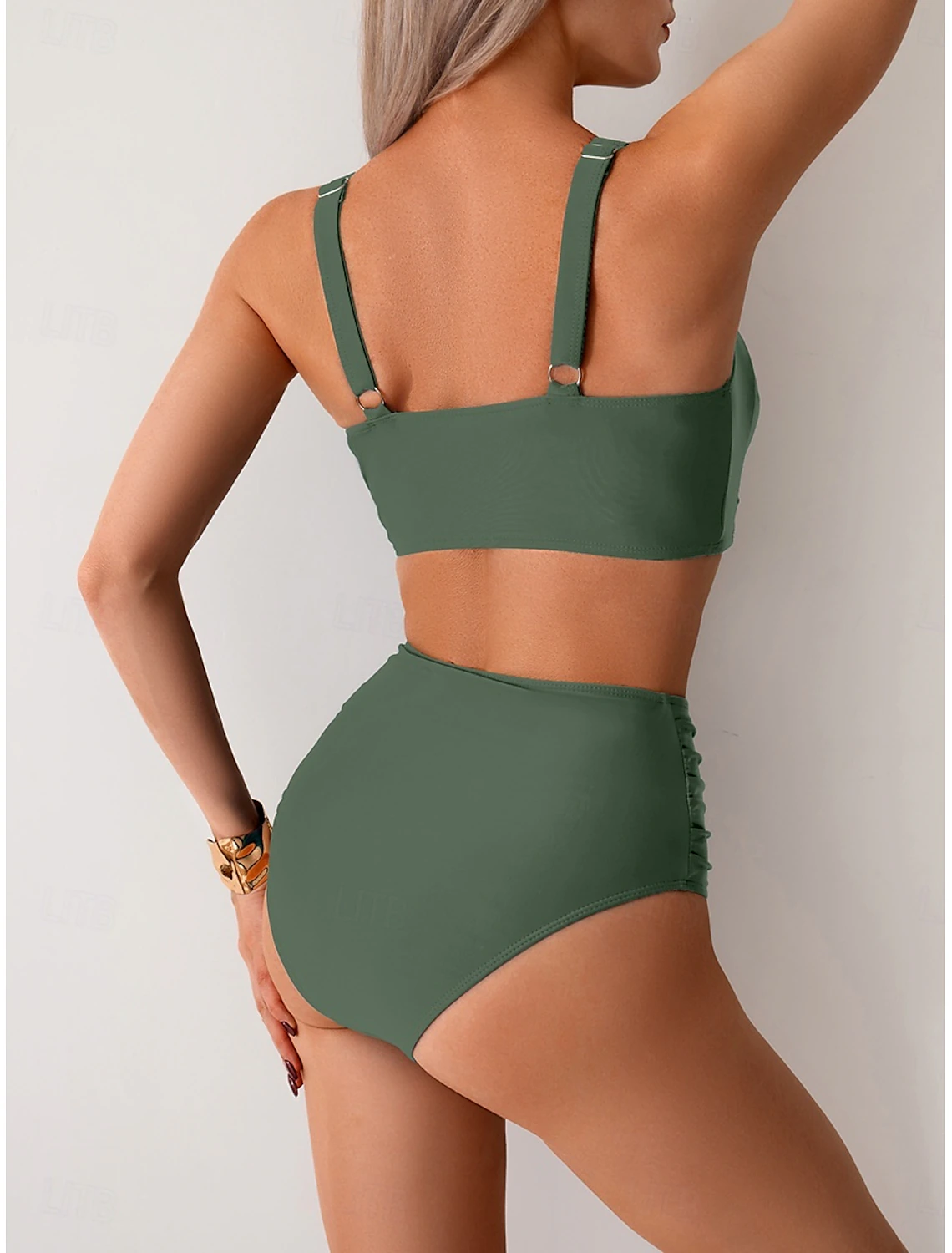 Lisbeth - Rynket Stof Bikini